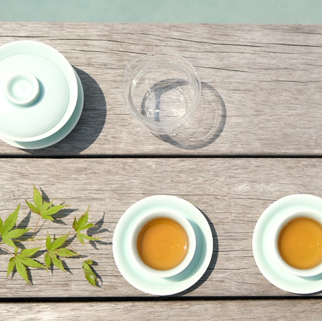 Longquan Powder-Green Glazed Tea Set