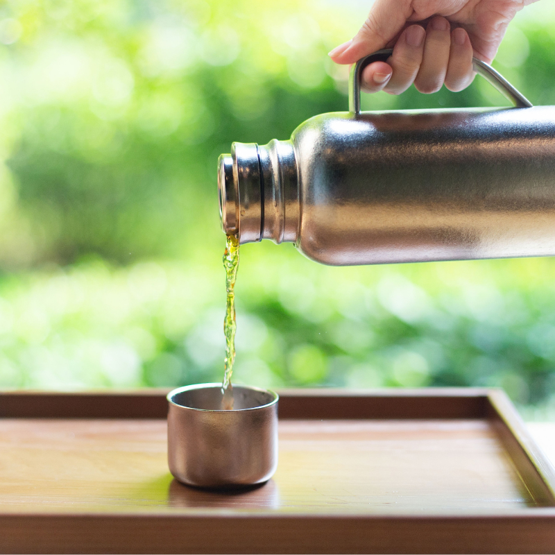 Pure Titanium Tea Infuser Flask