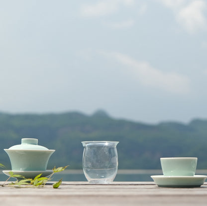 Longquan Powder-Green Glazed Tea Set